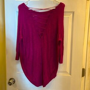 Express Magenta Sweater